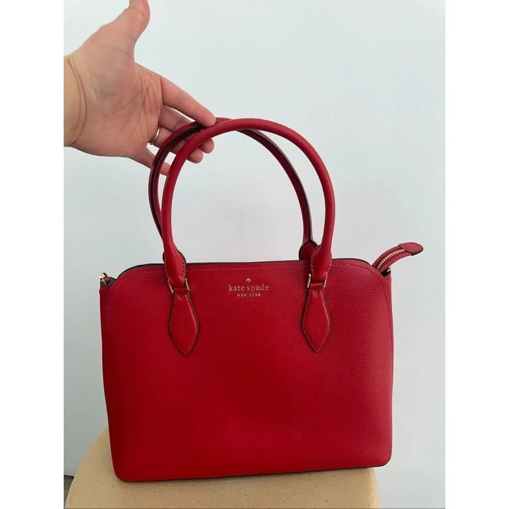 Kate Spade New York Darcy Large Satchel and Refined Grain Small Zip Cardcase in